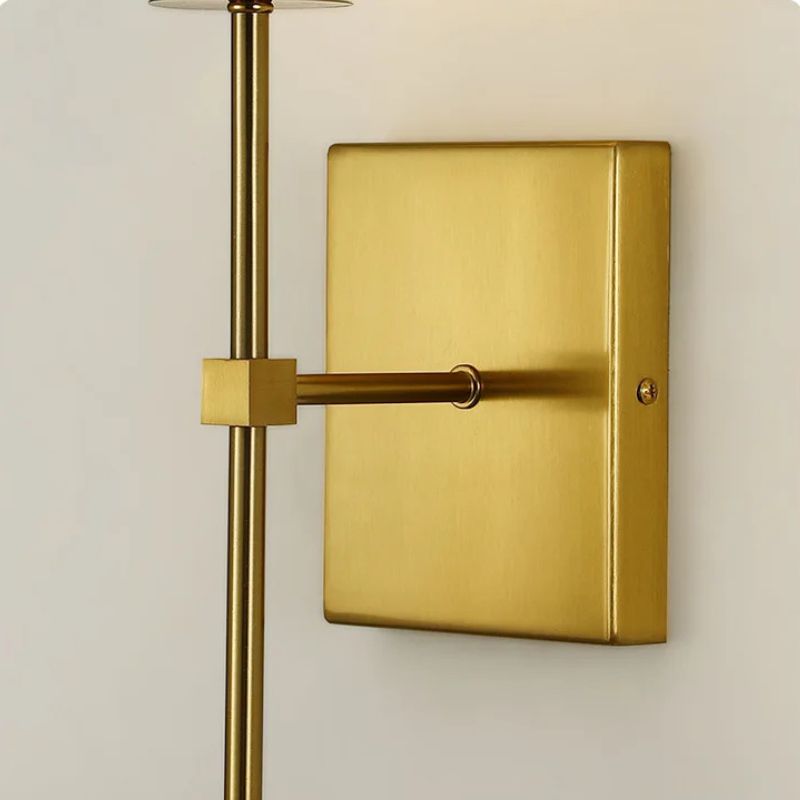 arandela de parede, arandela com cúpula de tecido, arandela clássica para quarto, iluminação decorativa de parede, arandela elegante para sala