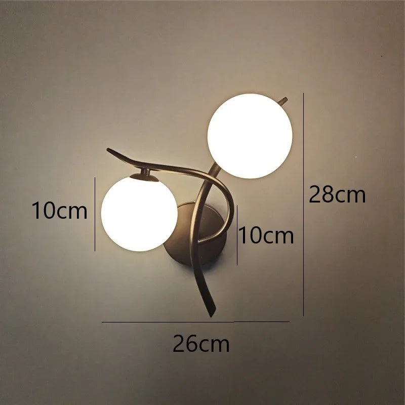 arandela moderna, arandela dueto, arandela dourada, arandela preta, arandela de parede, arandela com vidro, iluminação decorativa, arandela contemporânea, luminária de parede moderna, arandela para quarto