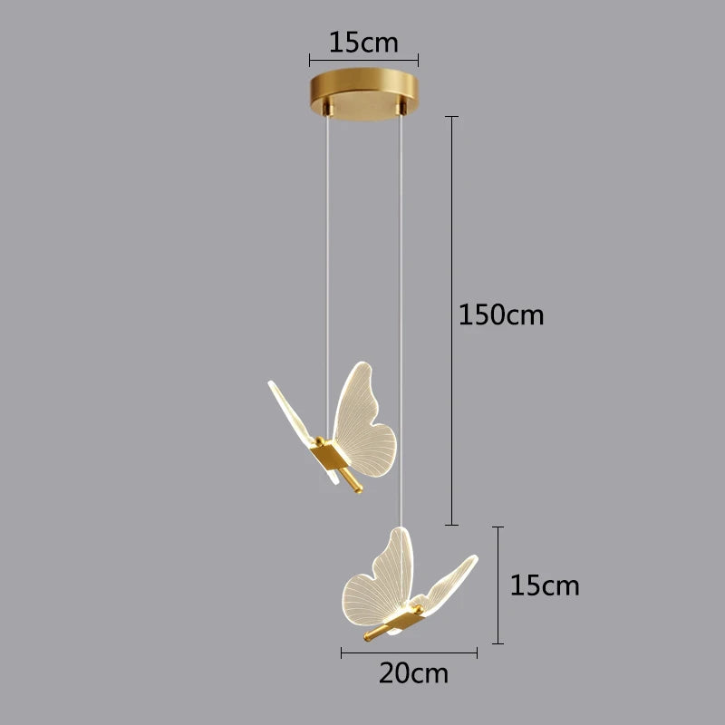 pendente de led borboleta, luminária de teto pendente borboleta, luminária pendente borboleta, luminaria pendente, pendente led