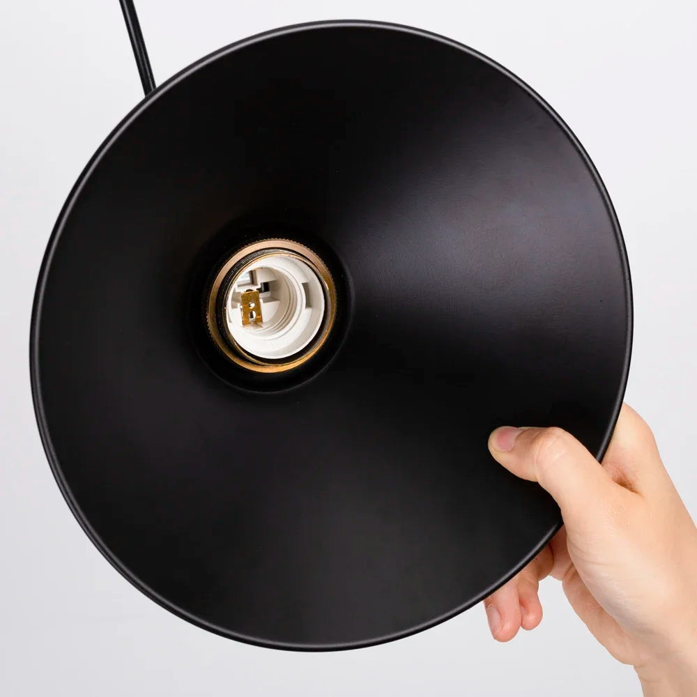 Pendente Cone Industrial Preto