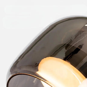 pendente vidro fumê moderno, luminária pendente vidro fumê, pendente moderno sala de jantar, iluminação suspensa cozinha, pendente de vidro minimalista