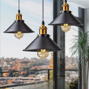 Pendente Cone Industrial Preto