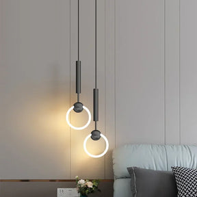 Lustre de Led Moderno Suspenso Circular