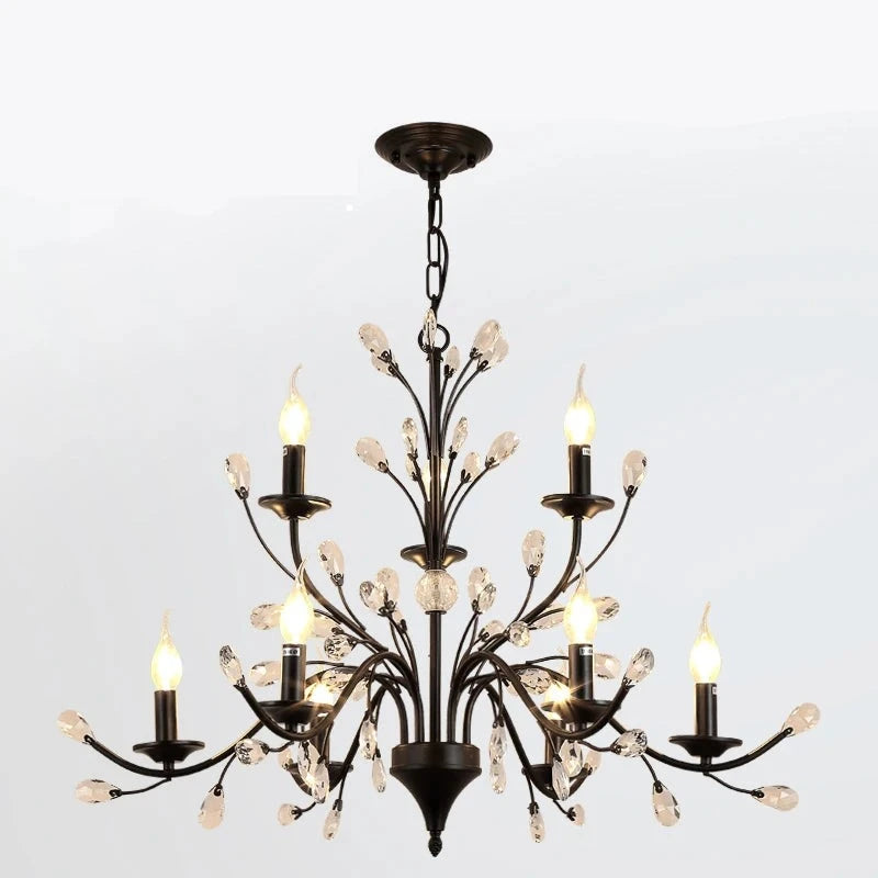 Lustre Pendente, Lustre Candelabro Cristal, Lustre Pendente Candelabro de Metal