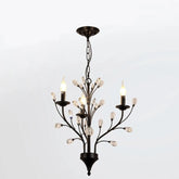 Lustre Pendente, Lustre Candelabro Cristal, Lustre Pendente Candelabro de Metal