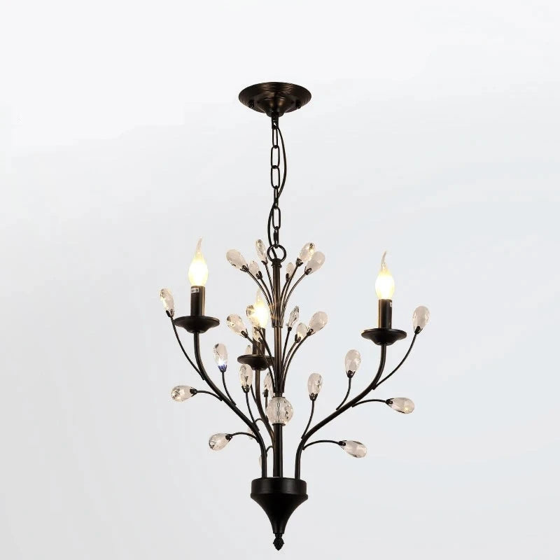 Lustre Pendente, Lustre Candelabro Cristal, Lustre Pendente Candelabro de Metal