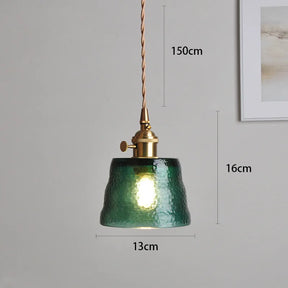 pendente de vidro vintage, pendente texturizado retro, iluminação suspensa sala, luminária pendente de vidro, pendente vintage cozinha