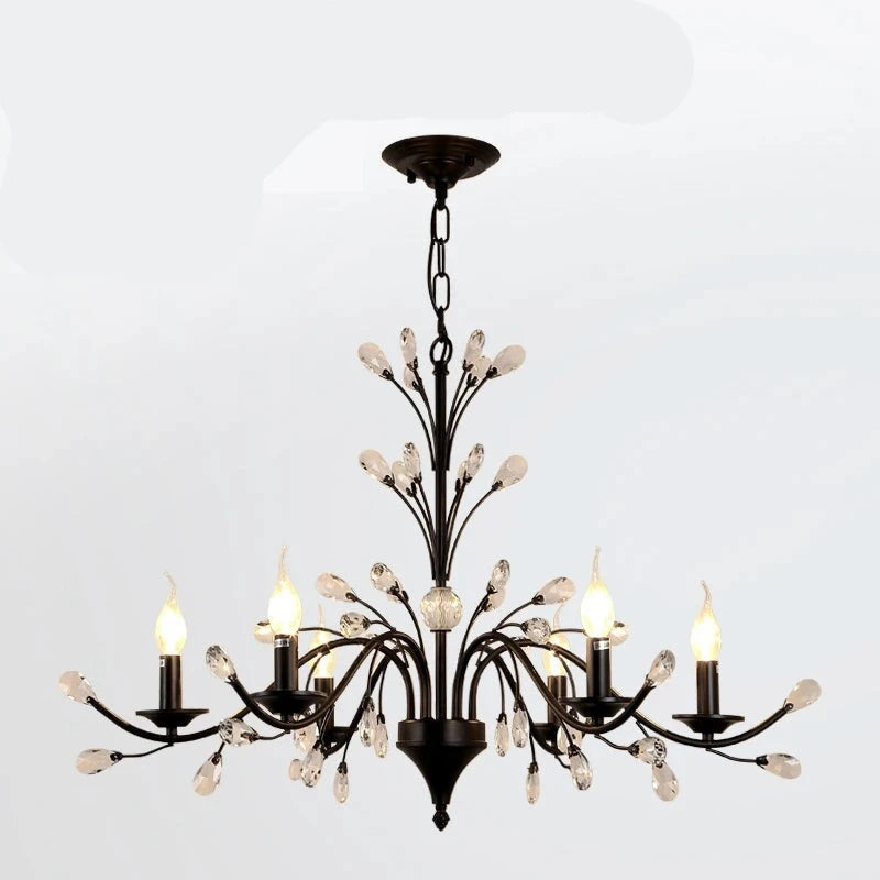 Lustre Pendente, Lustre Candelabro Cristal, Lustre Pendente Candelabro de Metal