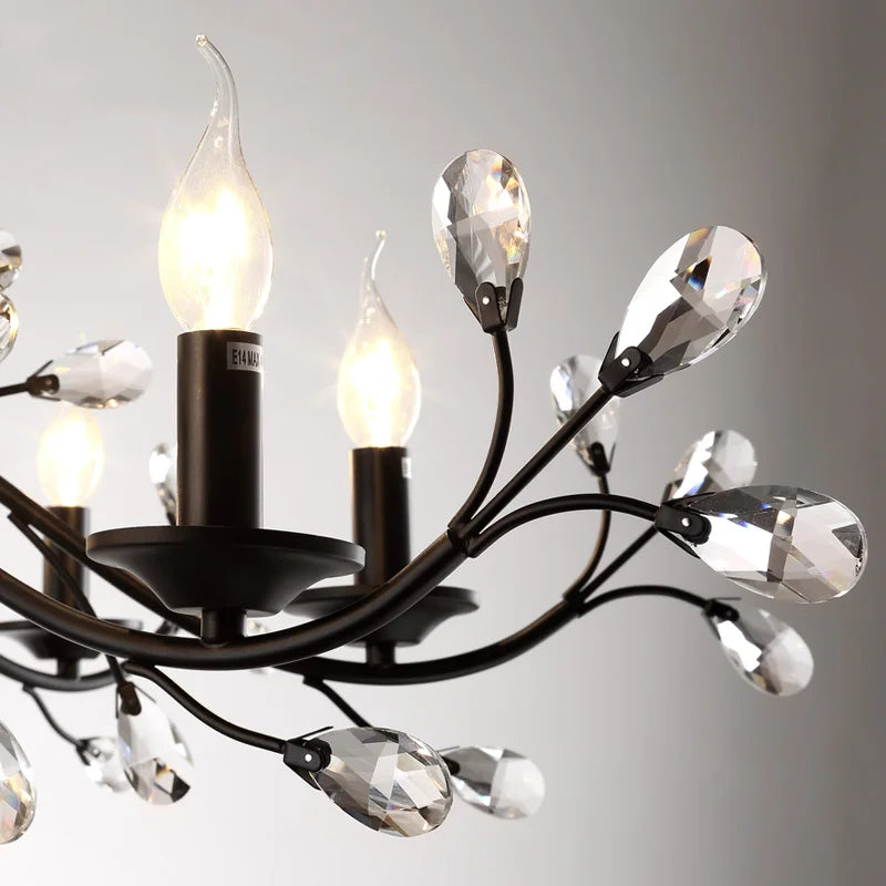 Lustre Pendente, Lustre Candelabro Cristal, Lustre Pendente Candelabro de Metal