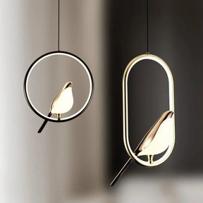 Lustre Suspenso de Pássaro, Lustre Suspenso de Led, Lustre de Led, Lustre Suspenso