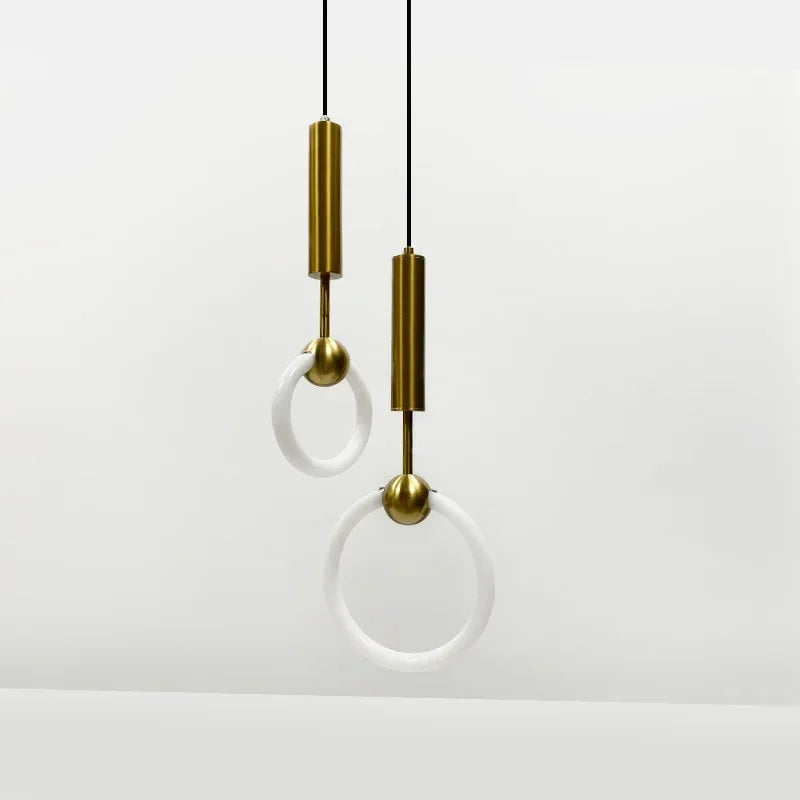 Lustre de Led Moderno Suspenso Circular