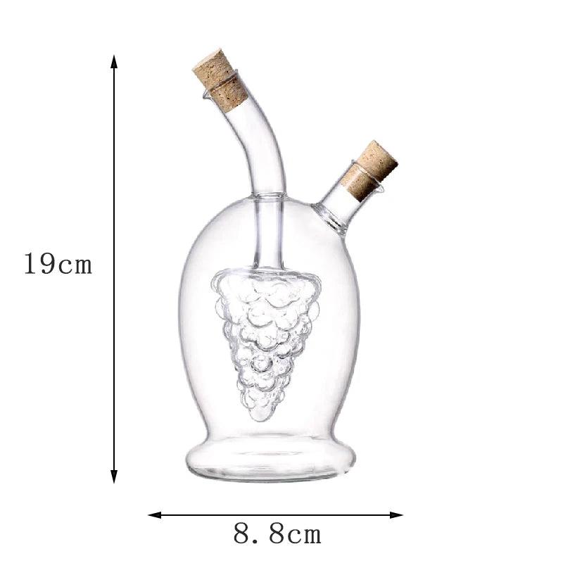 Porta azeite, porta vinagre, garrafa para azeite de vidro, garrafa para vinagre, Porta azeite 2 em 1, Porta azeite 2 compartimentos
