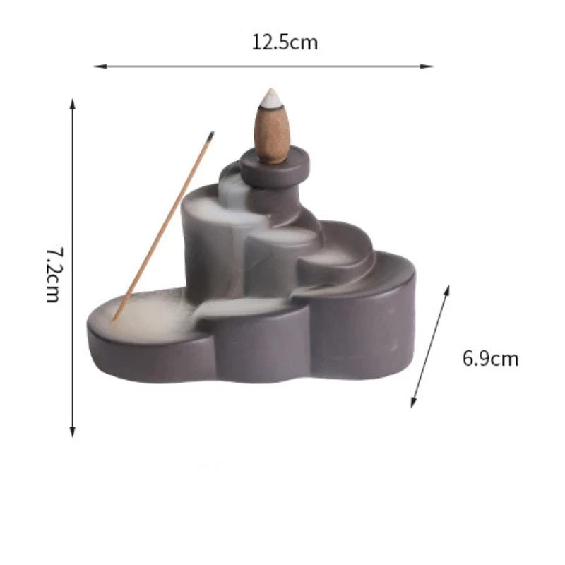 Incensário Cascata, Incensário de Cerâmica, Incensário Minimalista