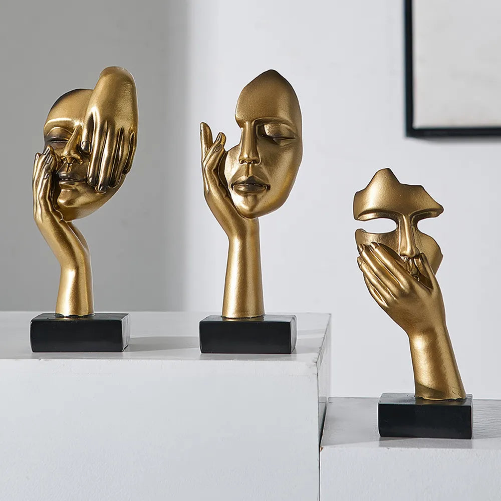 Escultura Moderna de Faces