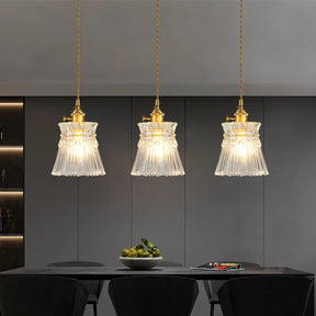 pendente dourado retro, luminária de teto, pendente vintage cozinha, iluminação suspensa elegante, luminária decorativa dourada