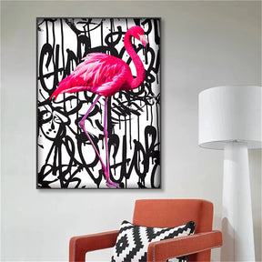 Tela Decorativa Flamingo