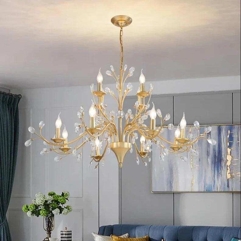 Lustre Pendente, Lustre Candelabro Cristal, Lustre Pendente Candelabro de Metal